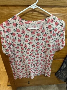 dip Pink Peach Print Short Sleeve Tee